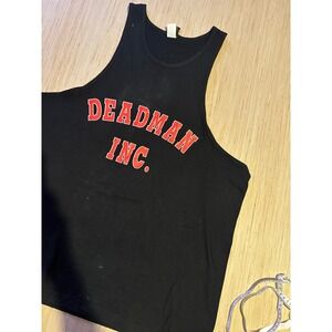Vintage 2001 WWF The Undertaker Deadman Inc Tank Top Mens XXL Black Wrestling 37